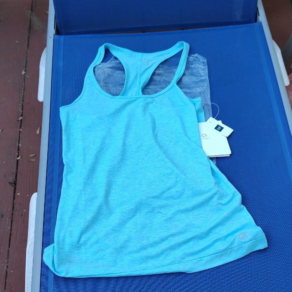Light Blue Racerback Tank Top